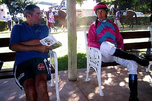 Australian Cricket Tours - Blair MacDonald Has A Chat With South Africa's Leading Jockey, Kevin Shea At Bloemfontein Racecourse