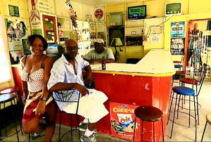 Australian Cricket Tours - Charlene Garraway And Her Husband Sitting At The Bar At Kiddies Rum Shack, St Lucy, Barbados, We Met People At The Bar (Pictured) Whom We Met In 2003