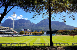 Australian Cricket Tours - The View Of Table Mountain And Devil's Peak From Under The Oak Trees At Newlands Cricket Cricket Stadium, Cape Town