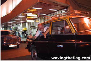 Australian Cricket Tours - Mark 'Buffy' Smith Hanging Out Of The Taxi Window At Chhatrapati Shivaji International Airport, Mumbai