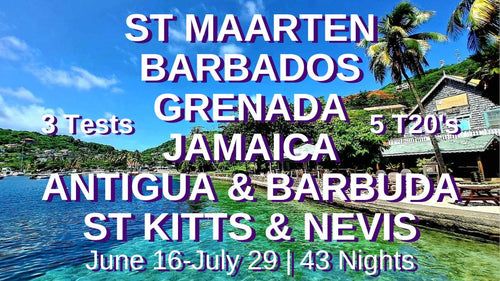 St Maarten And Barbados And Grenada And Jamaica And Antigua And St Kitts | Australian Cricket Tour To The West Indies 2025 | Tour Booking